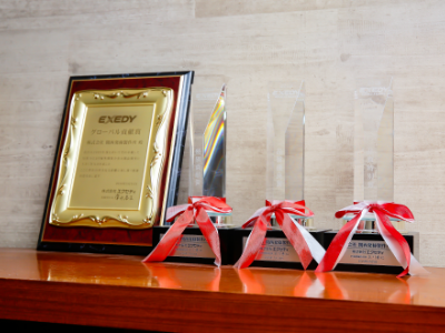 トロフィーや表彰